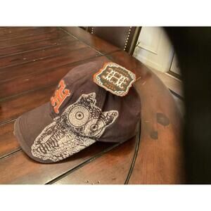 Hooters Brown "H" Distressed Cap Hat With Tag